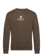 Eagle Logo Sweatshirt Tops Sweatshirts & Hoodies Sweatshirts Khaki Gre...