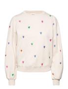 Dina Tops Sweatshirts & Hoodies Sweatshirts Cream Fabienne Chapot