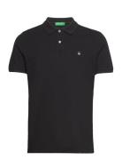 H/S Polo Shirt Tops Polos Short-sleeved Black United Colors Of Benetto...