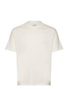Basic 100% Cotton Relaxed-Fit T-Shirt Tops T-Kortærmet Skjorte Cream M...