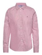 Gingham Regular Ls Shirt Tops Shirts Long-sleeved Red Tommy Hilfiger