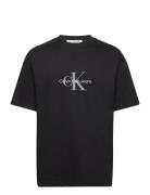 Archival Monologo Tee Tops T-Kortærmet Skjorte Black Calvin Klein Jean...