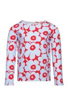 Ouli Mini Unikko Ii Tops T-shirts Long-sleeved T-Skjorte Multi/pattern...