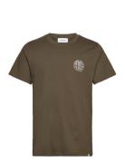 Globe T-Shirt Tops T-Kortærmet Skjorte Khaki Green Les Deux