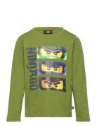 Lwtano 107 - T-Shirt L/S Tops T-shirts Long-sleeved T-Skjorte Green LE...