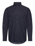 Bs Deion Modern Fit Shirt Tops Shirts Business Navy Bruun & Stengade