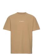 Christopher Structured Tee Tops T-Kortærmet Skjorte Khaki Green Fat Mo...