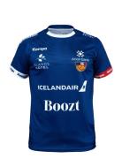 Iceland Home Shirt 23/24 Sport T-Kortærmet Skjorte Blue Kempa