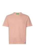 T-Shirt Tops T-Kortærmet Skjorte Pink United Colors Of Benetton