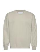 Heavy L/S Tee - Silver Birch Tops T-Langærmet Skjorte Silver Garment P...