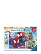 Spidey's Adventures 3X49P Toys Puzzles And Games Puzzles Classic Puzzl...