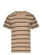 Kobdon S/S Tee Box Jrs Tops T-Kortærmet Skjorte Brown Kids Only