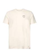Logo Script Ss T-Shirt Tops T-Kortærmet Skjorte Cream GANT