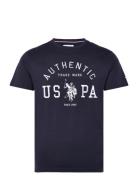 Jim Reg Sj Uspa M Tee Tops T-Kortærmet Skjorte Blue U.S. Polo Assn.