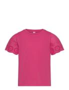 Vmemily Ss O-Neck Top Jrs Girl Noos Tops T-Kortærmet Skjorte Pink Vero...