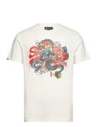 Tokyo Vl Graphic T Shirt Tops T-Kortærmet Skjorte White Superdry