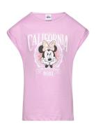 Tshirt Tops T-Kortærmet Skjorte Pink Minnie Mouse