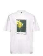 Asa Spray Paint T-Shirt Tops T-Kortærmet Skjorte White Double A By Woo...