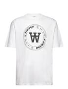 Asa Tirewall T-Shirt Gots Tops T-Kortærmet Skjorte White Double A By W...