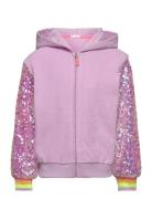 Hooded Cardigan Tops Sweatshirts & Hoodies Hoodies Pink Billieblush