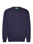 Sweater L/S Tops Sweatshirts & Hoodies Sweatshirts Blue United Colors ...