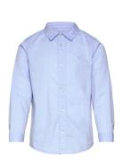 Shirt Tops Shirts Long-sleeved Shirts Blue United Colors Of Benetton