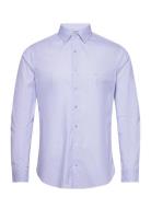 Performance Fine Stripe Slim Shirt Tops Shirts Business Blue Michael K...