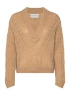 Exactly Tops Knitwear Jumpers Beige Munthe