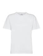 Liv Organic Logo Tee Tops T-shirts & Tops Short-sleeved White MSCH Cop...