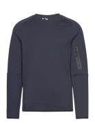 Borg Tech Sweat Crew Sport Sweatshirts & Hoodies Sweatshirts Navy Björ...