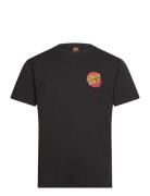 Classic Dot Chest T-Shirt Tops T-Kortærmet Skjorte Black Santa Cruz