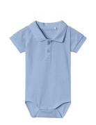 Nbmhaddo Ss Polo Body Bodies Short-sleeved Blue Name It