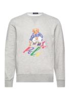Polo Bear Fleece Sweatshirt Tops Sweatshirts & Hoodies Sweatshirts Gre...