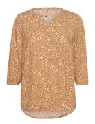 Sc-Molly Tops Blouses Long-sleeved Yellow Soyaconcept