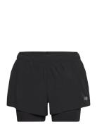 Rc 2-In-1 Short 3" Sport Shorts Sport Shorts Black New Balance