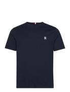 Monogram Imd Tee Tops T-Kortærmet Skjorte Navy Tommy Hilfiger