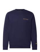 Collegiate Sweatshirt Tops Sweatshirts & Hoodies Sweatshirts Navy Lyle...
