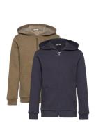 Sweat Jacket W. Hood  Tops Sweatshirts & Hoodies Hoodies Multi/pattern...