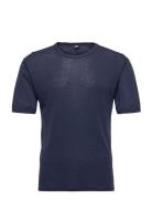 Dovre Wool T-Shirt Tops T-Kortærmet Skjorte Blue Dovre