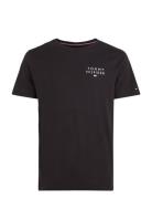 Cn Ss Tee Logo Tops T-Kortærmet Skjorte Black Tommy Hilfiger