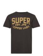 Copper Label Workwear Tee Tops T-Kortærmet Skjorte Black Superdry