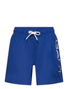 Logo Lightweight Swim Shorts Badeshorts Blue GANT