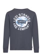 Levi's Knowckout Batwing Tee Tops T-shirts Long-sleeved T-Skjorte Grey...