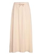 Ellieiw Skirt Lang Nederdel Beige InWear