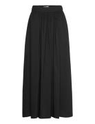 Msmagda Maxi Skirt Lang Nederdel Black Minus