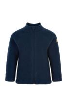 Wool Baby Jacket Outerwear Fleece Outerwear Fleece Jackets Blue Mikk-l...