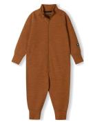 Wool Overall, Parvin Langærmet Body Brown Reima