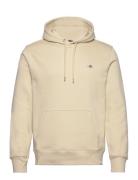 Reg Shield Hoodie Tops Sweatshirts & Hoodies Hoodies Beige GANT