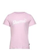 Ess+ Script Tee G Sport T-Kortærmet Skjorte Pink PUMA