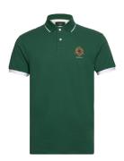 Heritage Logo Polo Tops Polos Short-sleeved Green Hackett London